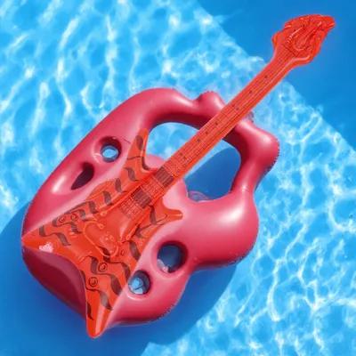 Easy Cosplay Prop - インフレータブルギタープロップ プレミアム素材 コンパクトサイズ 持ち運び簡単 インフレータブルミュージカルパーティーインフレータブル ステージショーコスプレ用