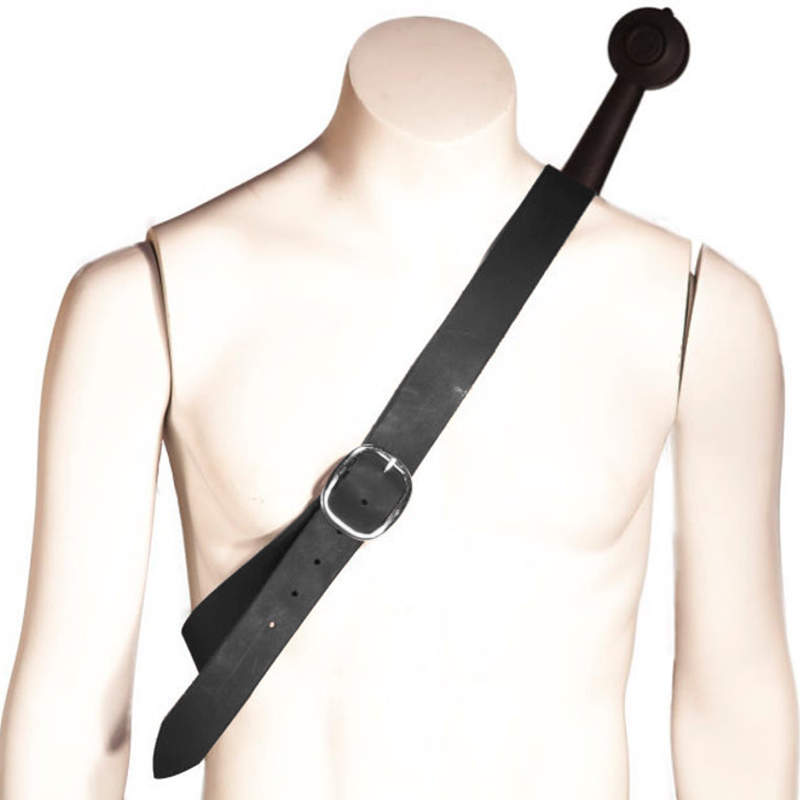 Cosplay Prop Dagger - 中世 Pu レザー剣シース鞘ホルダーバイキング騎士海賊コスプレ衣装ショルダーバックロングソードホルスターカエル LARP