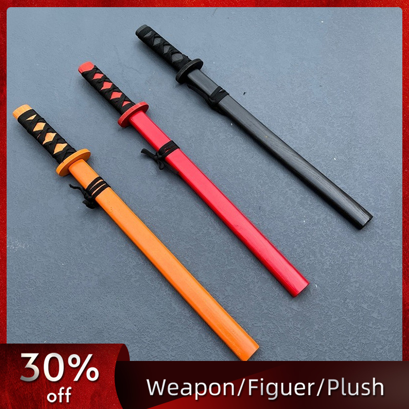 Cosplay Prop Paint - 54cm/21.26インチ侍刀塗装済み刀模型小道具コスプレ周辺機器木製鞘付きトレーニング用コレクタブル装飾品工芸品