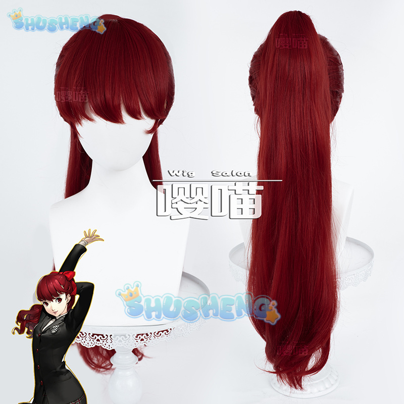 アニメ P5 ペルソナ吉沢かすみコスプレウィッグアニメキャラ - Cosplay Props のレビューと価格