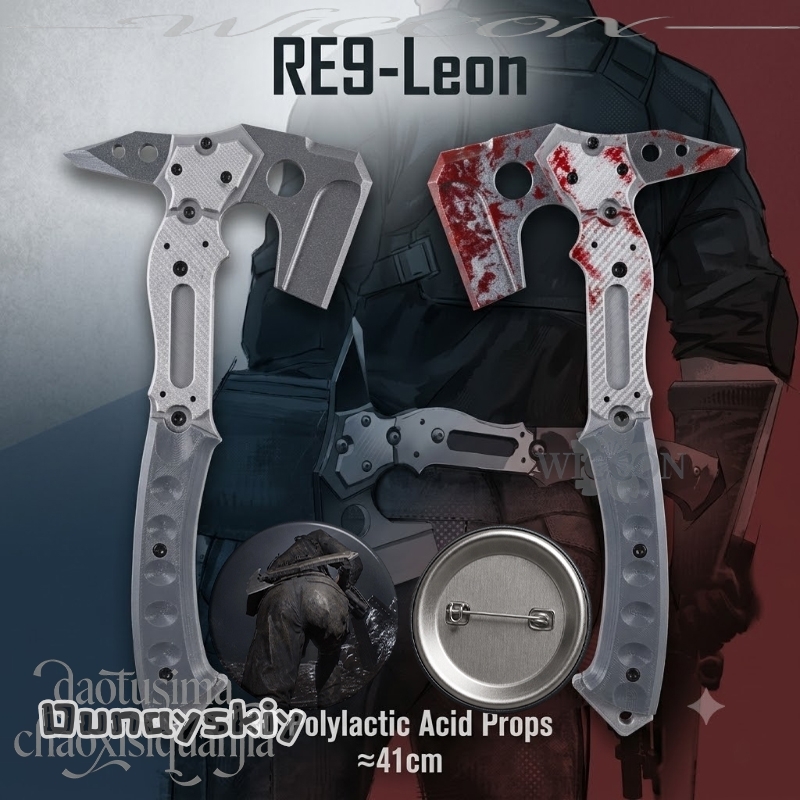 Leonn 高品質偽戦術斧血痕パターン 3D ポリ乳酸小道具 - Cosplay Prop Patterns のレビューと価格