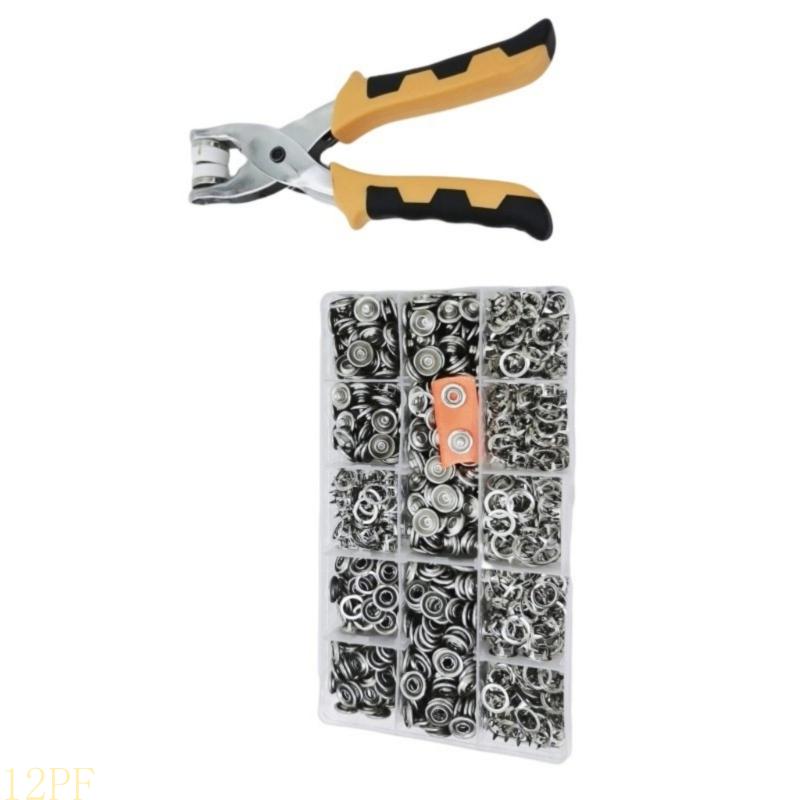 12PF 11 ミリメートル金属スナップファスナーとプライヤ - Snap Plier Setter のレビューと価格