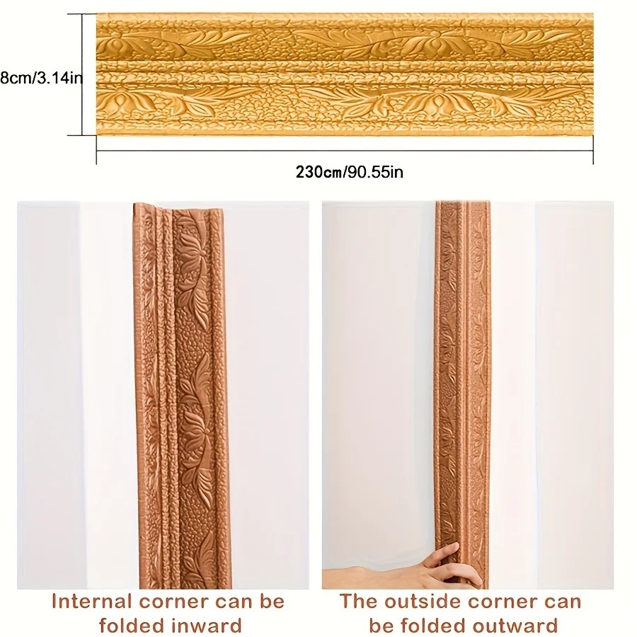 230cm フォーム壁エッジストリップステッカーは半分に折り - Craft Foam Roll のレビューと価格