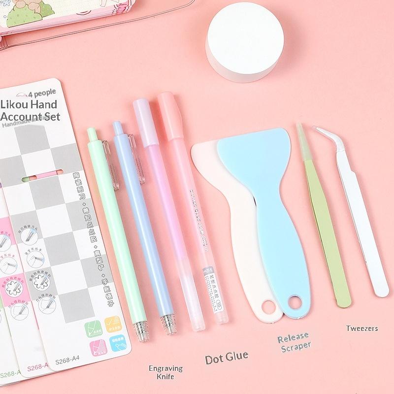 新しい 4 ピース/セット接着剤ペン彫刻ナイフピンセット小さ - Craft Knife Set のレビューと価格