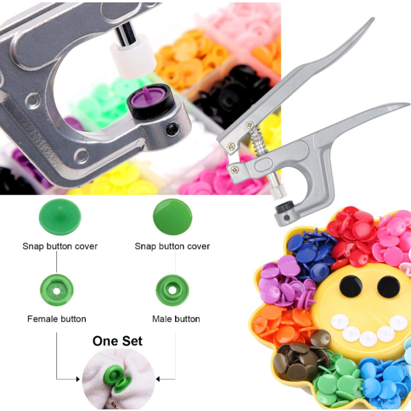 スナップボタンとスナッププライヤー、t5プラスチックスナップ - Snap Plier Setter のレビューと価格
