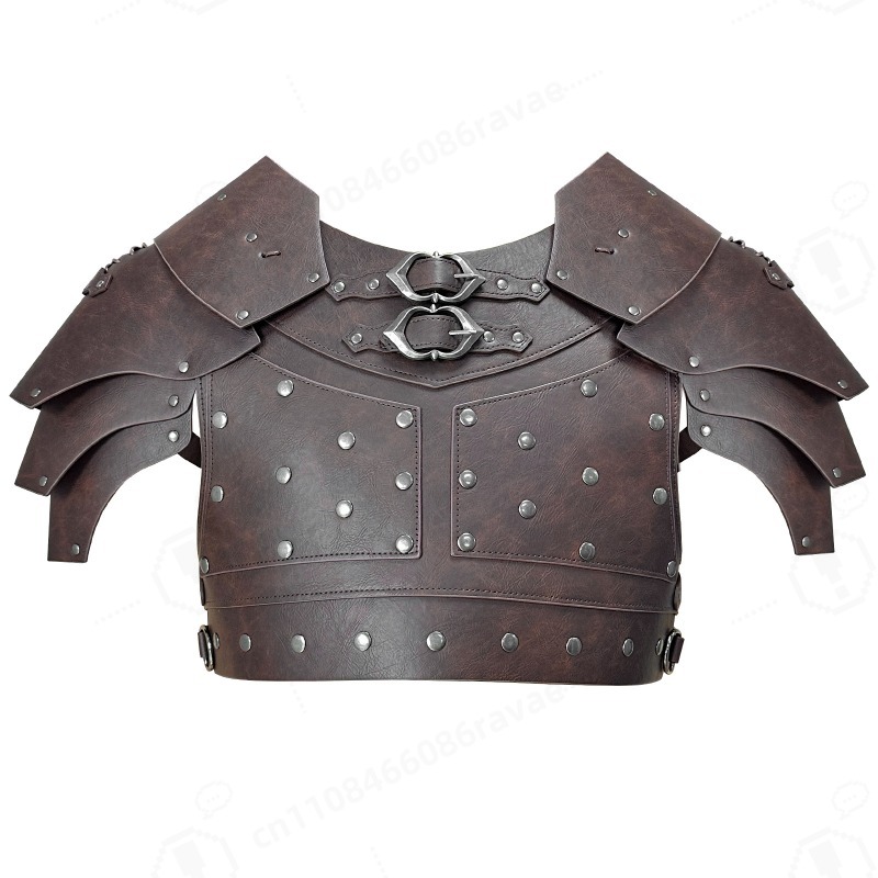 中世風スタッズ付き肩胸甲冑バイキングハーネスハロウィンLAR - Cosplay Props のレビューと価格