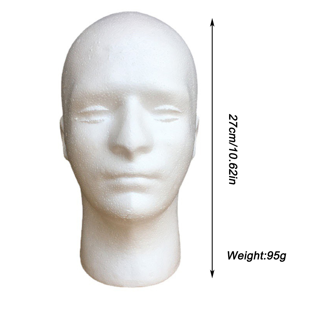 1個入り 男性用 発泡スチロール製 マネキンヘッド モデル  - Cosplay Prop Foam のレビューと価格