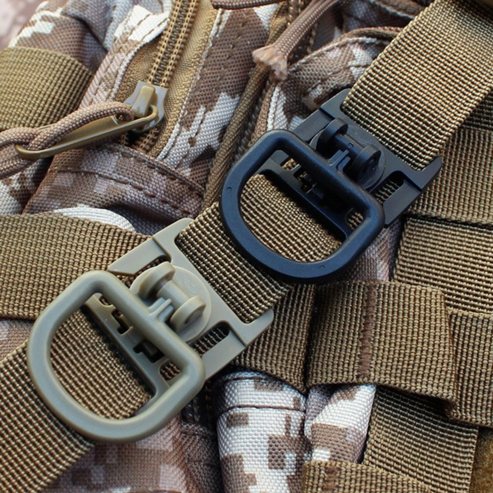4 個 360 回転 D リングクリップタクティカルバッグア - D Ring Strap のレビューと価格