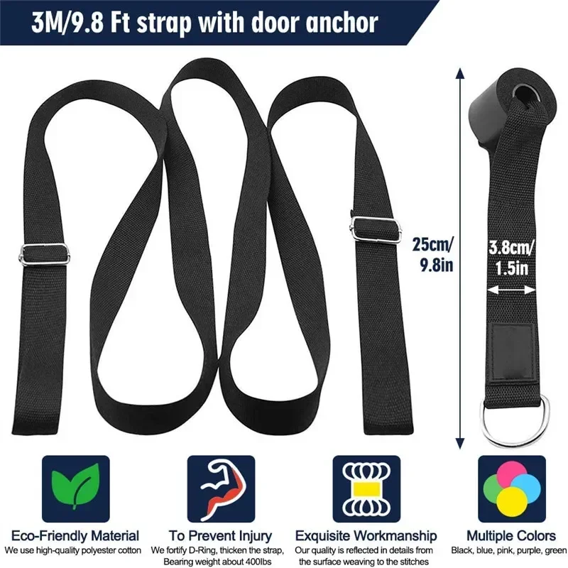 3M ドアフレキシビリティストレッチヨガストレッチストラップ - D Ring Strap のレビューと価格