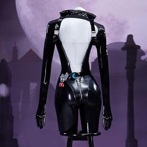 WHH アニメニッケクエンシーコスプレ衣装黒のボディスーツマ - Cosplay Props のレビューと価格