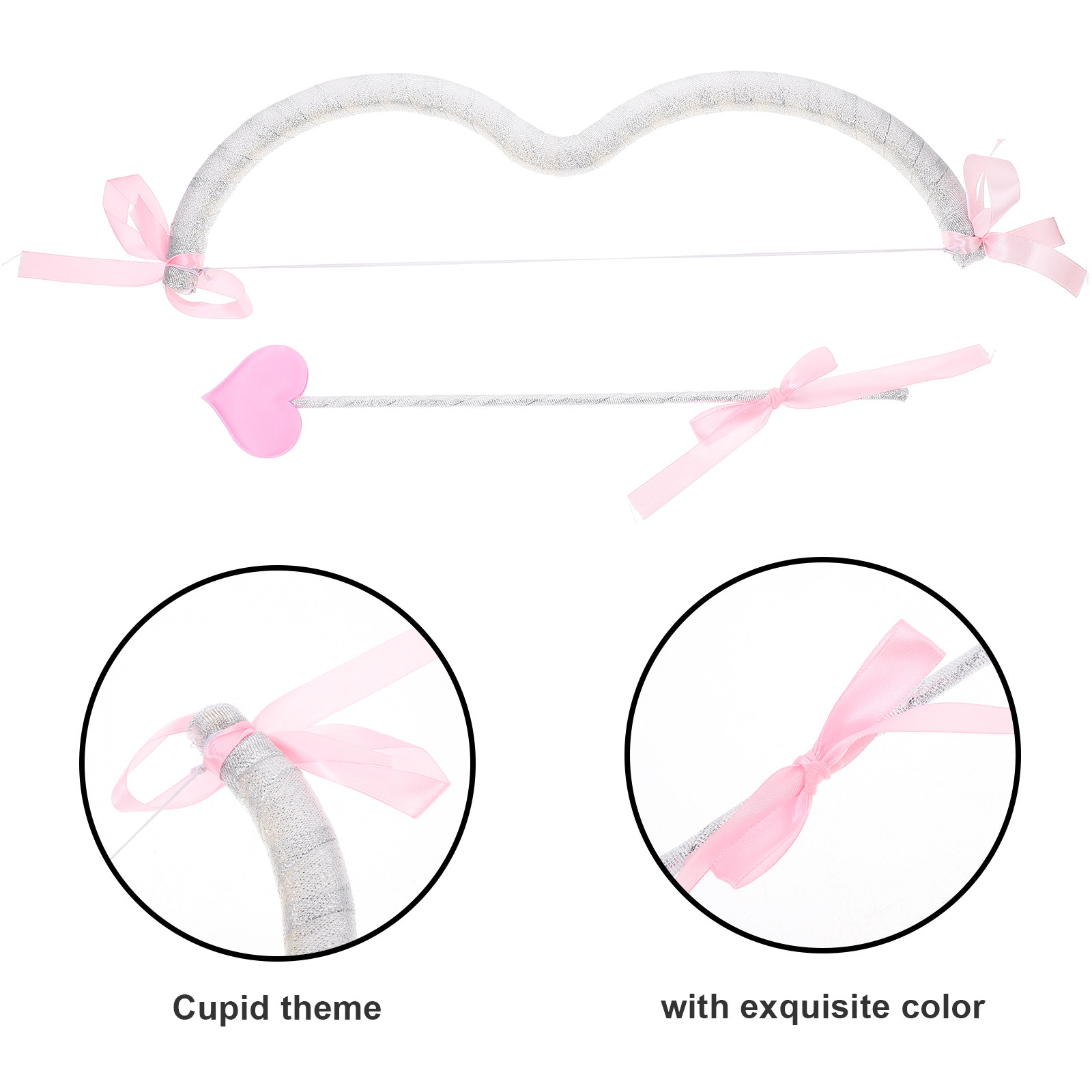1セットのキューピッドコスチューム小道具弓矢キット、絶妙なカ - Easy Cosplay Prop のレビューと価格