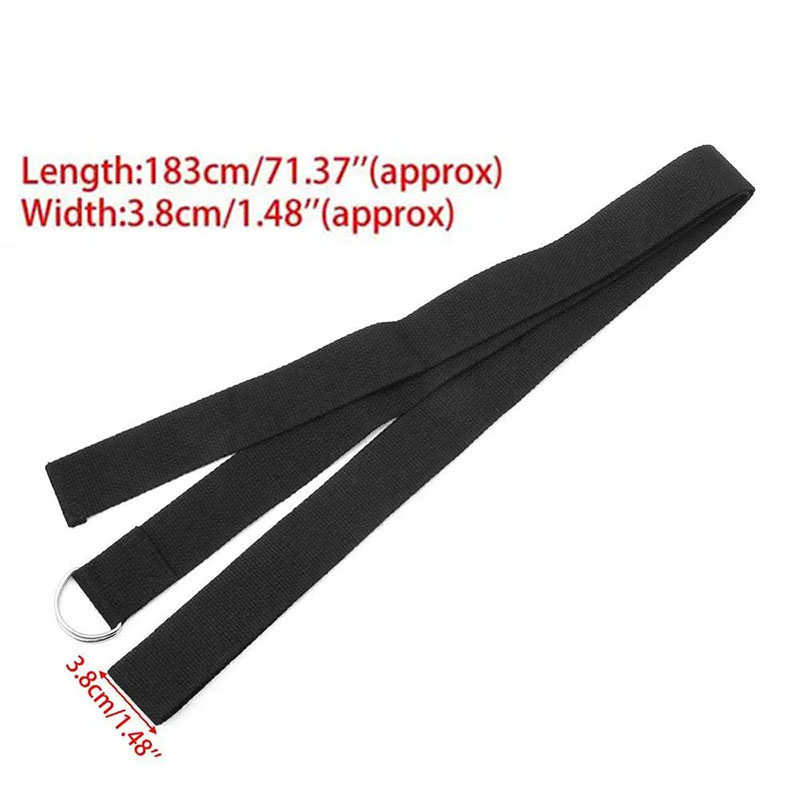 183*3.8 センチメートルヨガストラップ綿エクササイズヨ - D Ring Strap のレビューと価格