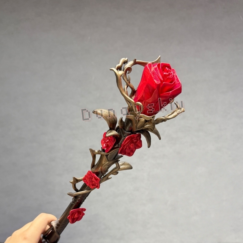 Sylus Staff シルバーウィングデーモンレッドローズ - Cosplay Prop 3D Print Settings のレビューと価格