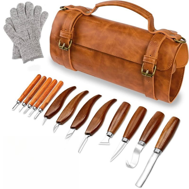 手作り木彫りツールセット 木工用ノミ トリミングナイフ スク - Craft Knife Set のレビューと価格