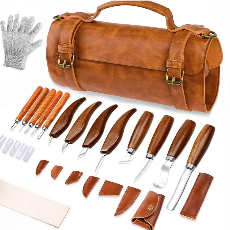 手作り木彫りツールセット 木工用ノミ トリミングナイフ スク - Craft Knife Set のレビューと価格