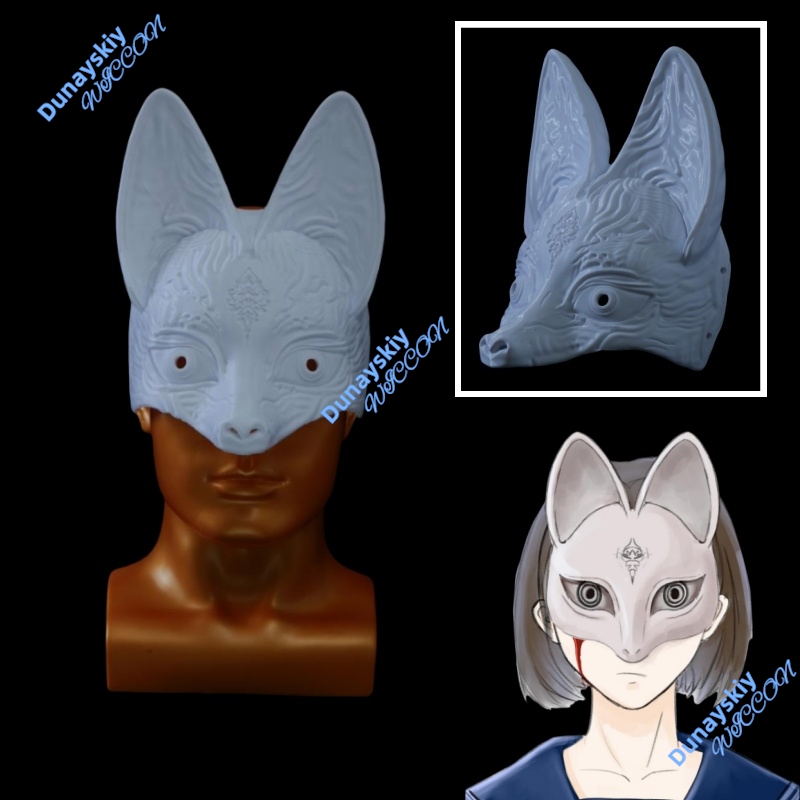 ヒル ハロウィン 仮面舞踏会 パーティー キツネマスク 3D - Cosplay Prop 3D Print Settings のレビューと価格