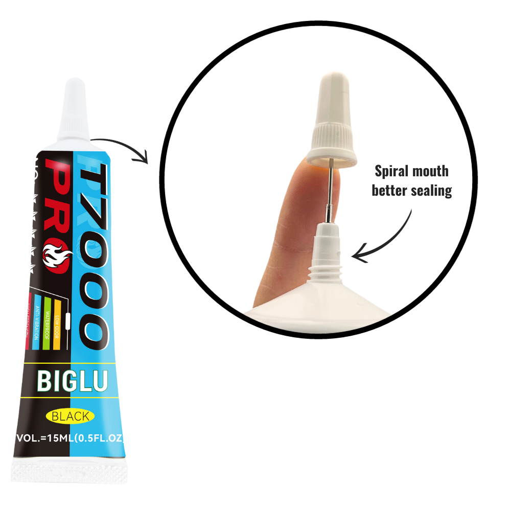 BIGLU T7000 プロ接着剤黒接触ユニバーサル靴ラウン - Contact Cement Glue のレビューと価格