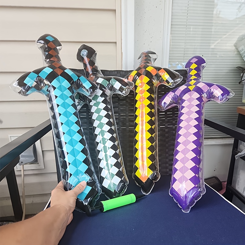 3個入り ピクセルスタイル インフレータブルソード おもちゃ - Cosplay Prop Dagger のレビューと価格