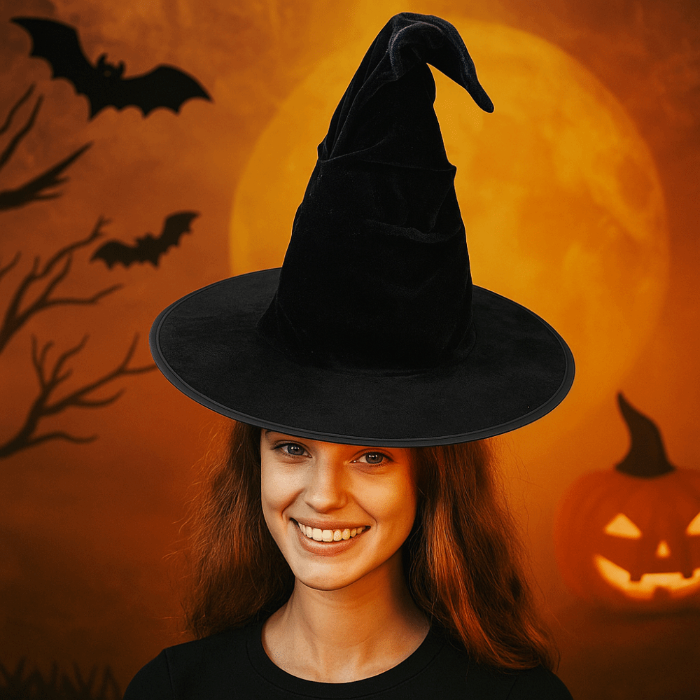 収納が簡単なベルベットハロウィン魔女帽子折りたたみパーティー - Easy Cosplay Prop のレビューと価格