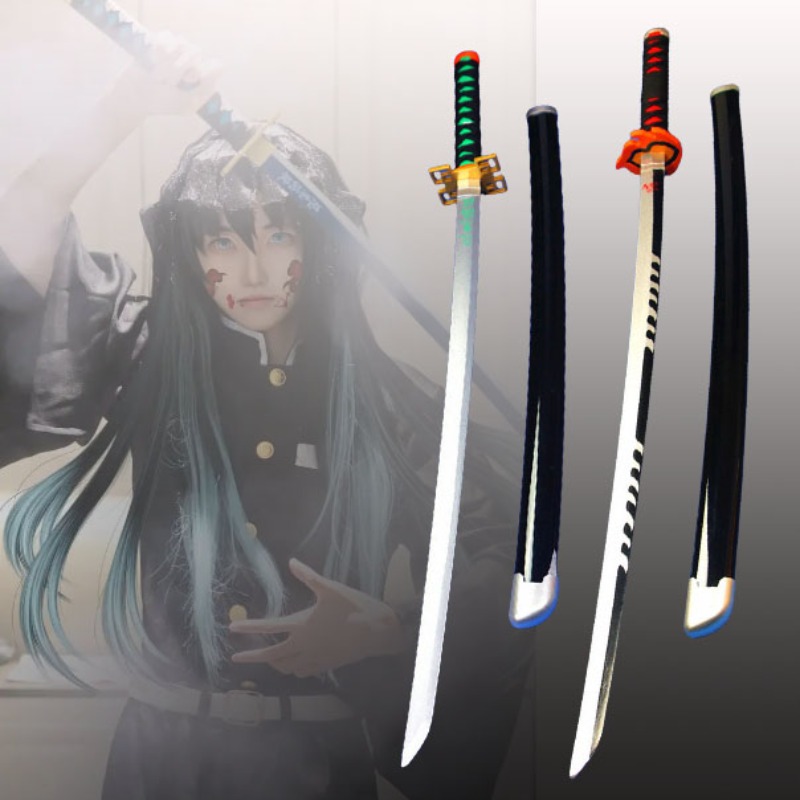 41 インチ/104 センチメートルデーモンスレイヤー刀アニ - Cosplay Prop Katana のレビューと価格