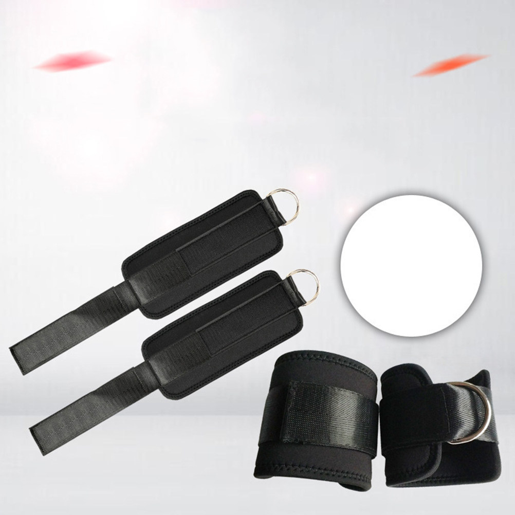 2個入り ブラック アンクルストラップ 調節可能なDリングカ - D Ring Strap のレビューと価格