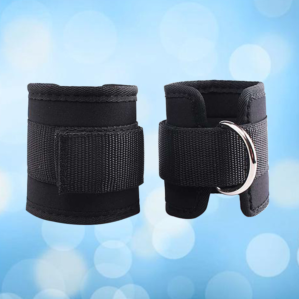 2個入り ブラック アンクルストラップ 調節可能なDリングカ - D Ring Strap のレビューと価格