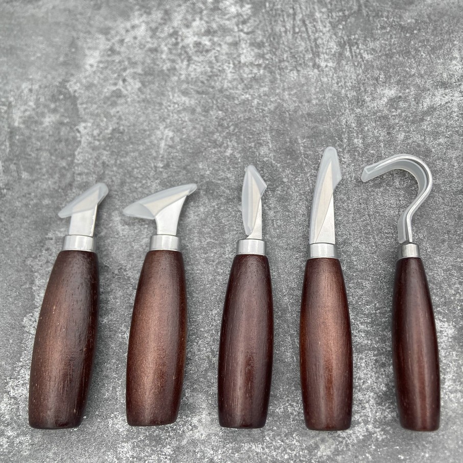5ピース木彫りツールセット、オークハンドル、曲刃、アートクラ - Craft Knife Set のレビューと価格