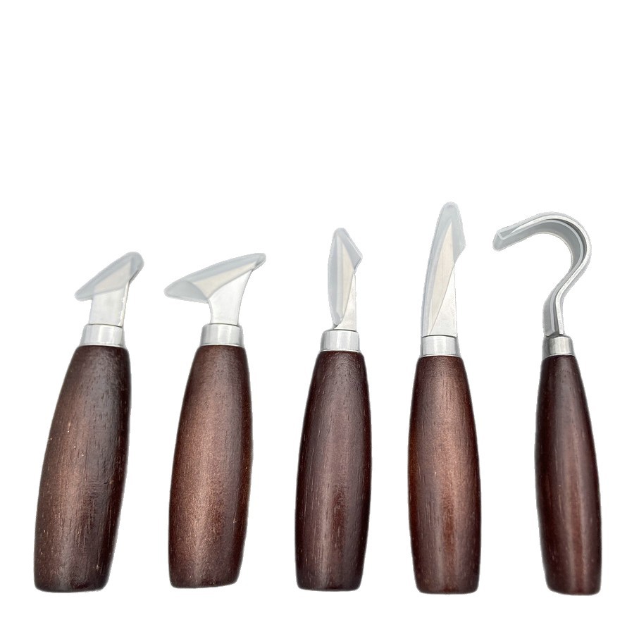 5ピース木彫りツールセット、オークハンドル、曲刃、アートクラ - Craft Knife Set のレビューと価格