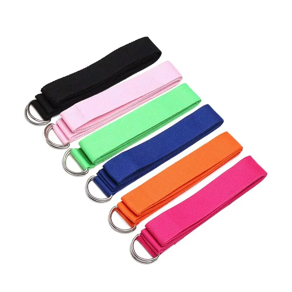 180 センチメートルスポーツヨガストラップ耐久性のある綿調 - D Ring Strap のレビューと価格